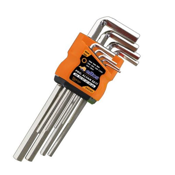 ELTOS Pro. Altıköşe Alyan Seti 9 pcs 180 mm